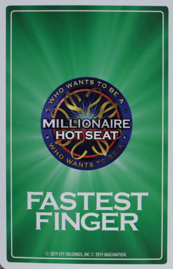 PARTS ONLY - Who Wants To Be A Millionaire Hot Seat Board Game - (1) Green Fastest Finger Letter C Card Only