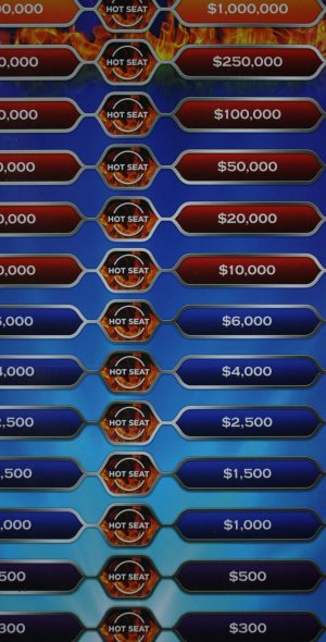 PARTS ONLY - Who Wants To Be A Millionaire Hot Seat Board Game - (1) Game Board Only