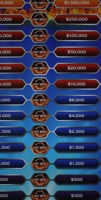 PARTS ONLY - Who Wants To Be A Millionaire Hot Seat Board Game - (1) Game Board Only