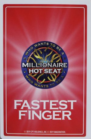 PARTS ONLY - Who Wants To Be A Millionaire Hot Seat Board Game - (1) Red Fastest Finger Letter A Card Only