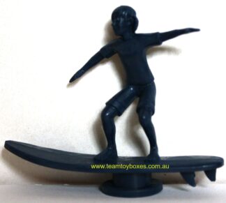 PARTS ONLY - Hot Grommet Surf Star Challenge Board Game - (1) Black Plastic Surfer Token Only