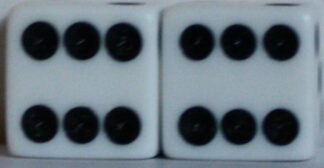 PARTS ONLY - Monopoly Board Game 1996 Edition - (1) Pair of two Dice Only