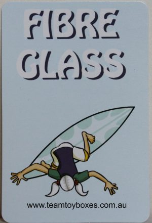 PARTS ONLY - Hot Grommet Surf Star Challenge Board Game - (1) #1 Fibre Glass Card Only