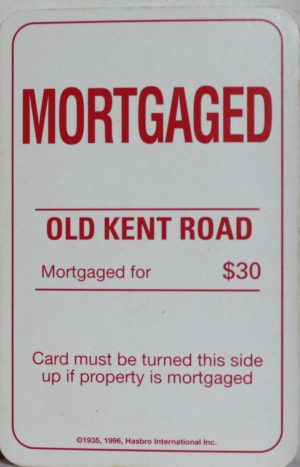PARTS ONLY - Monopoly Board Game 1996 Edition - (1) Old Kent Road Card Only