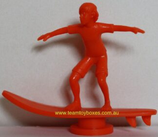 PARTS ONLY - Hot Grommet Surf Star Challenge Board Game - (1) Orange Plastic Surfer Token Only