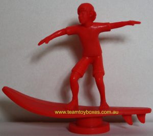 PARTS ONLY - Hot Grommet Surf Star Challenge Board Game - (1) Red Plastic Surfer Token Only