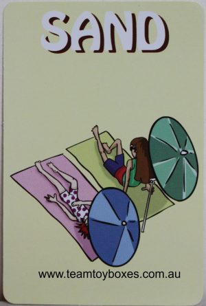PARTS ONLY - Hot Grommet Surf Star Challenge Board Game - (1) #10 Sand Card Only