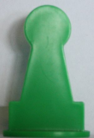 PARTS ONLY - The Chase Australia Electronic Board Game - (1) Large Green Chaser Token Only