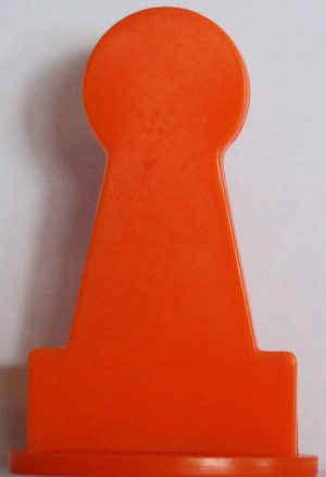PARTS ONLY - The Chase Australia Electronic Board Game - (1) Large Orange Chaser Token Only