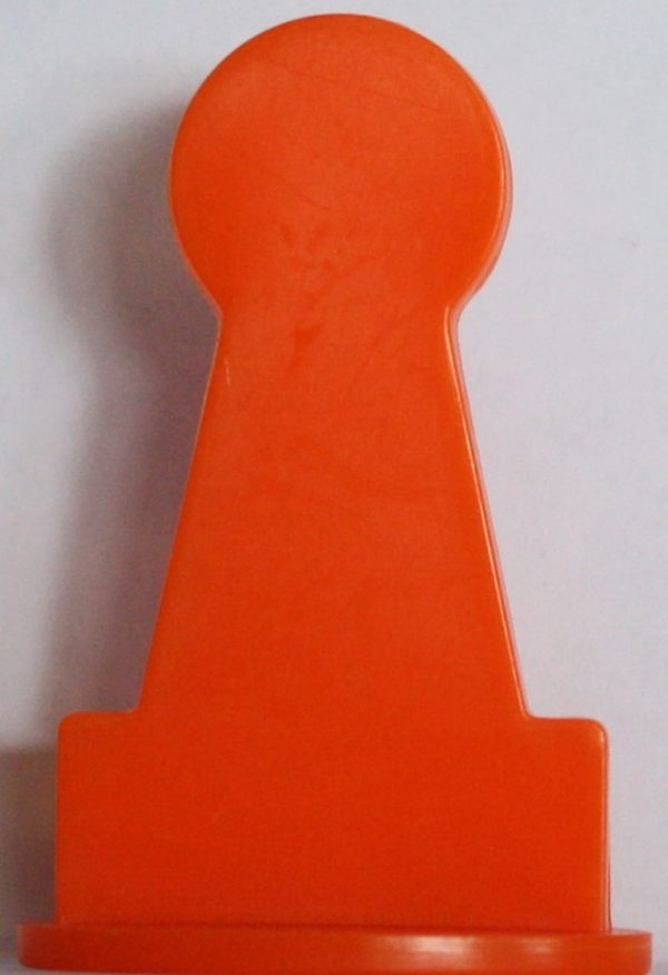PARTS ONLY - The Chase Australia Electronic Board Game - (1) Large Orange Chaser Token Only
