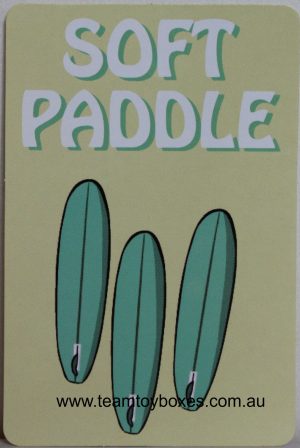 PARTS ONLY - Hot Grommet Surf Star Challenge Board Game - (1) #1 Soft Paddle Card Only