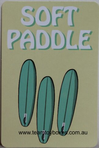 PARTS ONLY - Hot Grommet Surf Star Challenge Board Game - (1) #1 Soft Paddle Card Only