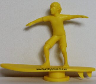 PARTS ONLY - Hot Grommet Surf Star Challenge Board Game - (1) Yellow Plastic Surfer Token Only
