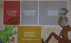 PARTS ONLY - Pixel Lincoln Deck Building Game - (1) Player Tableau Only