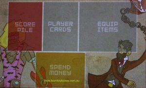 PARTS ONLY - Pixel Lincoln Deck Building Game - (1) Player Tableau Only
