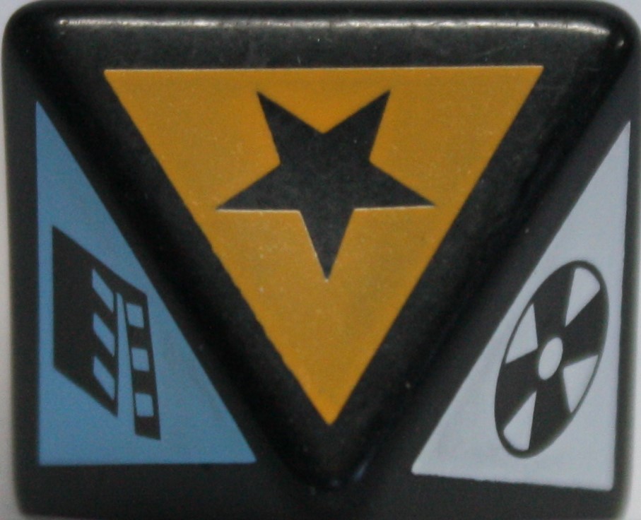 PARTS ONLY - Scene It Music Board Game - (1) Eight-Sided Category Die Only