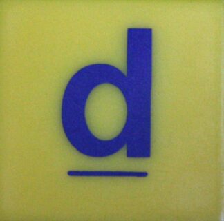 PARTS ONLY - Scrabble Junior Disney Edition Board Game - (1) Plastic Letter D Only