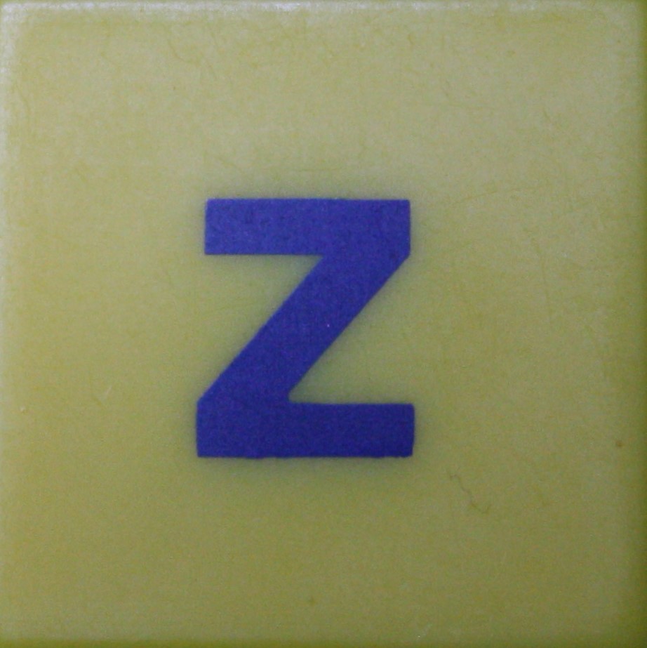PARTS ONLY - Scrabble Junior Disney Edition Board Game - (1) Plastic Letter Z Only