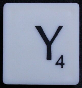 PARTS ONLY - Scrabble 1988 Spears Original Board Game - (1) Letter Y Tile Only