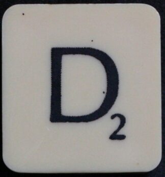PARTS ONLY - Scrabble 1988 Spears Original Board Game - (1) Letter D Tile Only