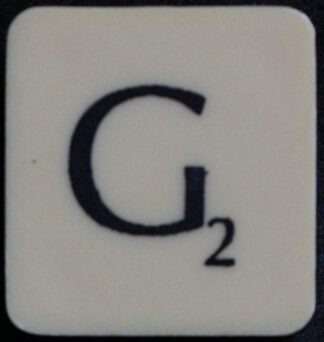 PARTS ONLY - Scrabble 1988 Spears Original Board Game - (1) Letter G Tile Only