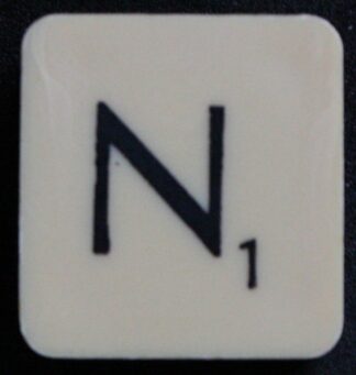 PARTS ONLY - Scrabble 1988 Spears Original Board Game - (1) Letter N Tile Only
