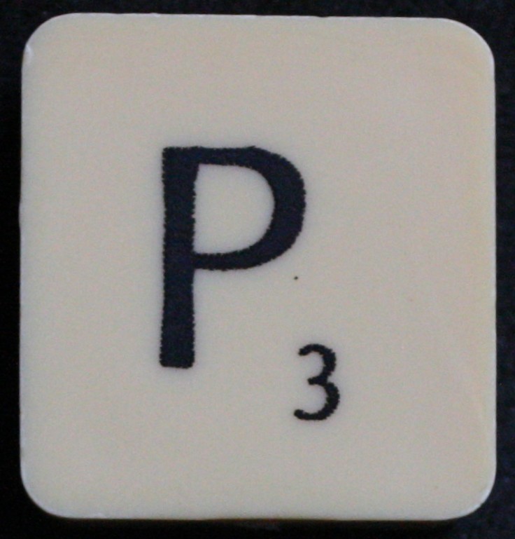 PARTS ONLY - Scrabble 1988 Spears Original Board Game - (1) Letter P Tile Only