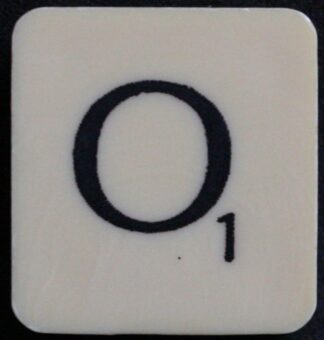 PARTS ONLY - Scrabble 1988 Spears Original Board Game - (1) Letter O Tile Only