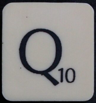 PARTS ONLY - Scrabble 1988 Spears Original Board Game - (1) Letter Q Tile Only