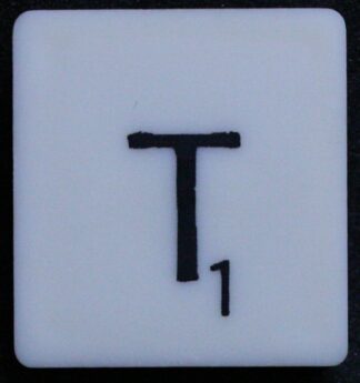 PARTS ONLY - Scrabble 1988 Spears Original Board Game - (1) Letter T Tile Only