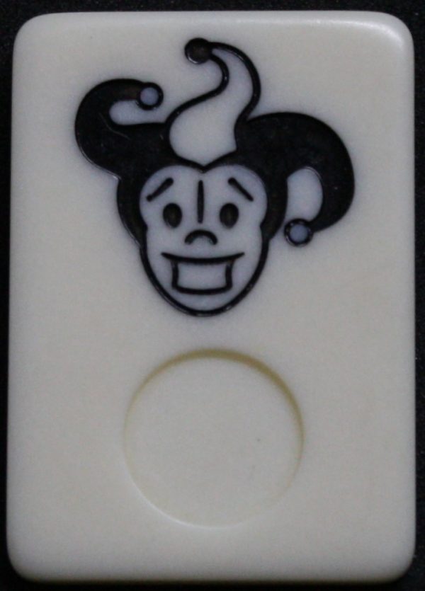 PARTS ONLY - Rummy - O Board Game - (1) Black Wild Tile Only