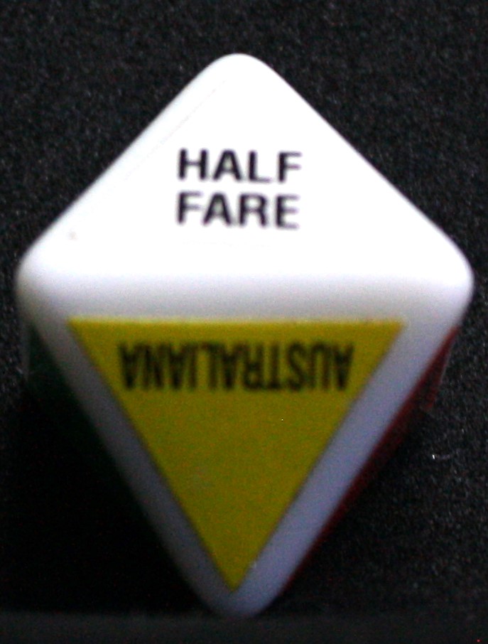 PARTS ONLY - Getaway Travel Australian Edition Board Game - (1) Specialty Dice Only