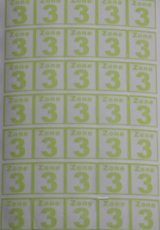 PARTS ONLY - Getaway Travel Australian Edition Board Game - (1) Pack of 40 Zone 1 Stickers Only