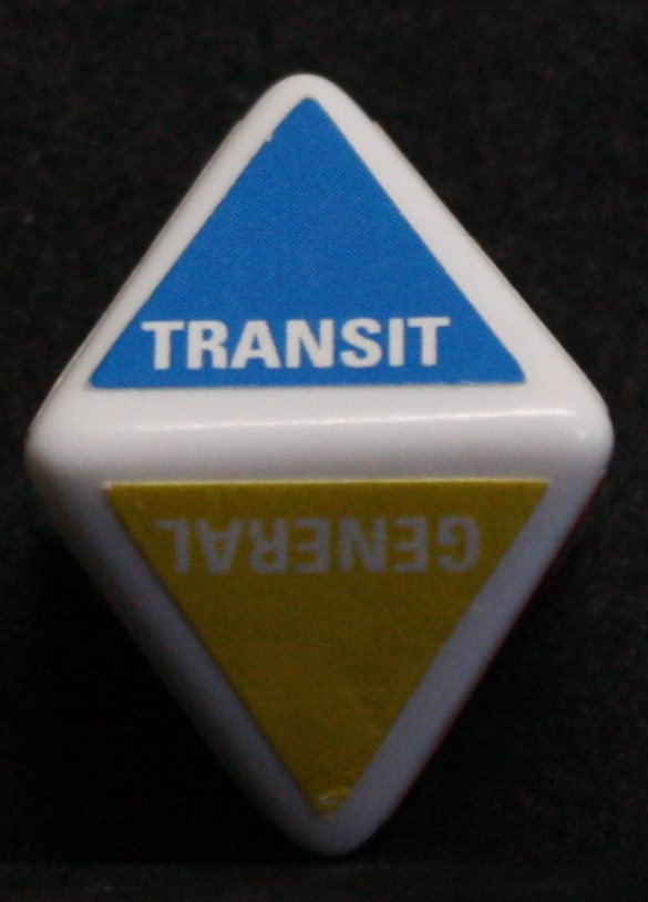 PARTS ONLY - Getaway Board Game - (1) Specialty Die Only