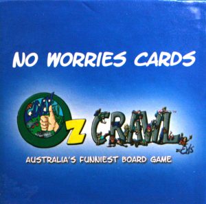 PARTS ONLY - Oz Crawl Board Game - (1) Box of 156 No Worries Cards Only