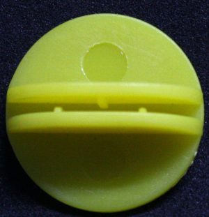 PARTS ONLY - Oz Crawl Board Game - (1) Yellow Playing Piece Stand Only