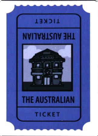 PARTS ONLY - Oz Crawl Board Game - (1) The Australian Pub Ticket Only