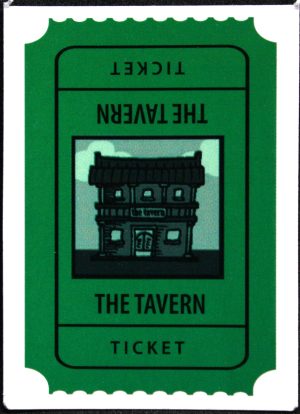 PARTS ONLY - Oz Crawl Board Game - (1) The Tavern Pub Ticket Only