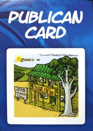 PARTS ONLY - Oz Crawl Board Game - (1) Back Door Publican Card Only