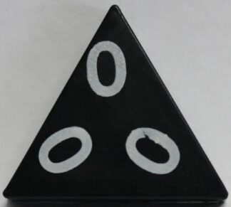 PARTS ONLY - Tri-Ominos Domino Game - (1) 0 0 0 Domino Tile Only