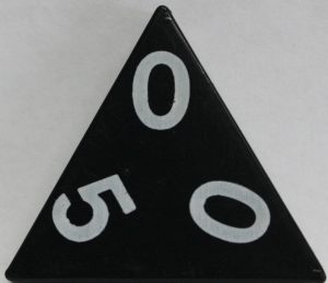 PARTS ONLY - Tri-Ominos Domino Game - (1) 0 0 5 Domino Tile Only