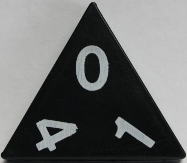 PARTS ONLY - Tri-Ominos Domino Game - (1) 0 1 4 Domino Tile Only