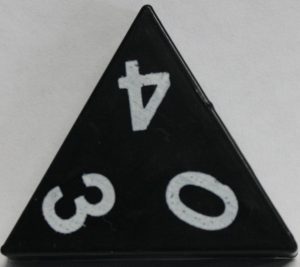 PARTS ONLY - Tri-Ominos Domino Game - (1) 0 3 4 Domino Tile Only