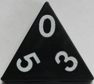 PARTS ONLY - Tri-Ominos Domino Game - (1) 0 3 5 Domino Tile Only