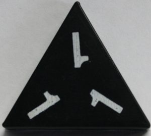 PARTS ONLY - Tri-Ominos Domino Game - (1) 1 1 1 Domino Tile Only