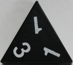 PARTS ONLY - Tri-Ominos Domino Game - (1) 1 1 3 Domino Tile Only