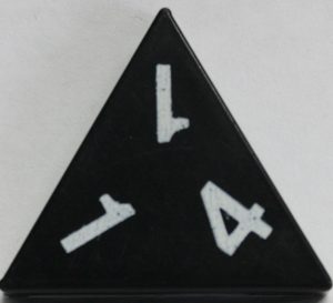 PARTS ONLY - Tri-Ominos Domino Game - (1) 1 1 4 Domino Tile Only