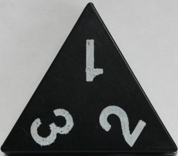PARTS ONLY - Tri-Ominos Domino Game - (1) 1 2 3 Domino Tile Only