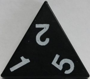 PARTS ONLY - Tri-Ominos Domino Game - (1) 1 2 5 Domino Tile Only