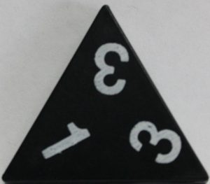 PARTS ONLY - Tri-Ominos Domino Game - (1) 1 3 3 Domino Tile Only